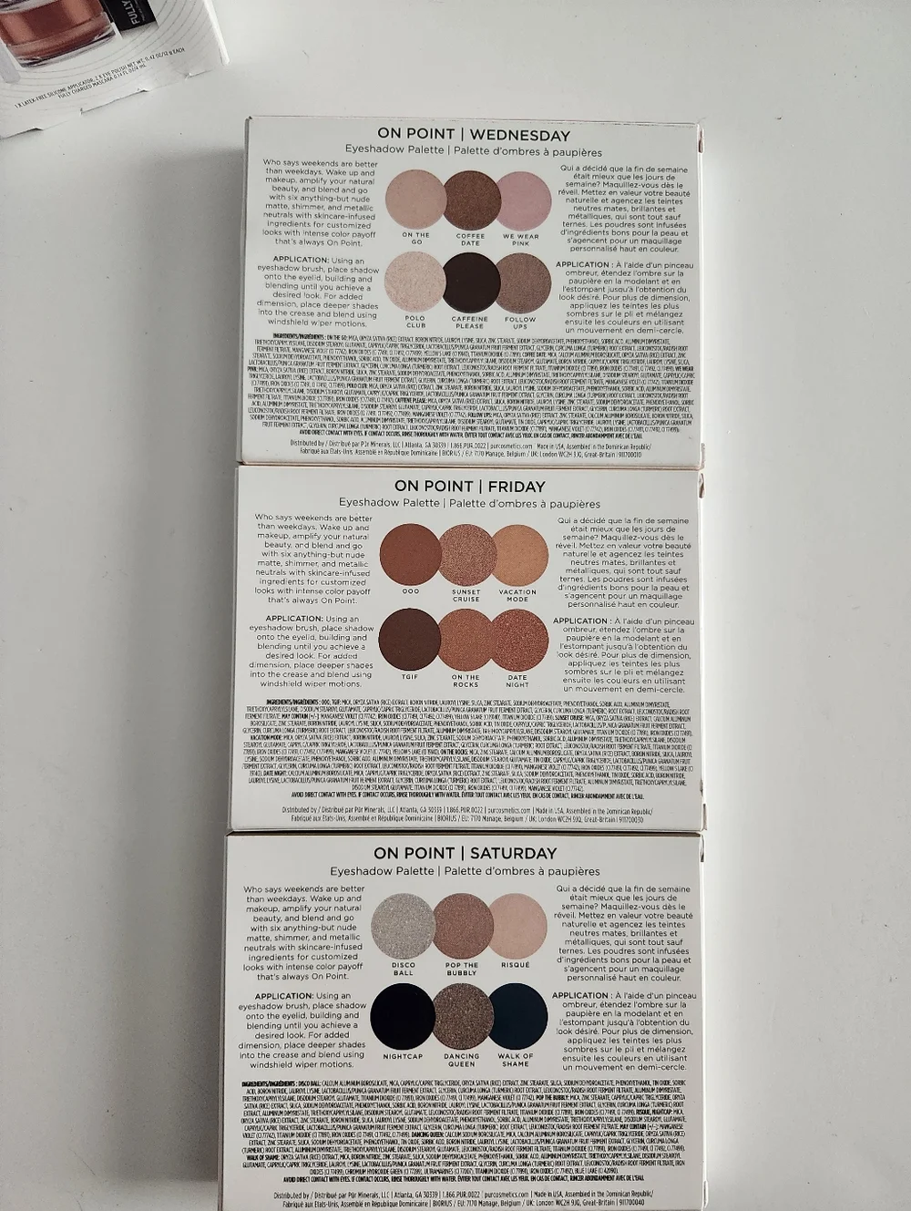 PÜR Skincare, Eyeshadow & Brush Set - 7 Piece Bundle
